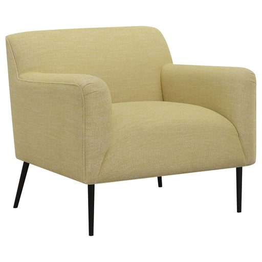 Coaster Darlene Upholstered Track Arms Accent Chair Lemon Default Title