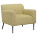 Coaster Darlene Upholstered Track Arms Accent Chair Lemon Default Title