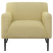 Coaster Darlene Upholstered Track Arms Accent Chair Lemon Default Title