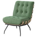 Coaster Aloma Armless Tufted Accent Chair Green Brown