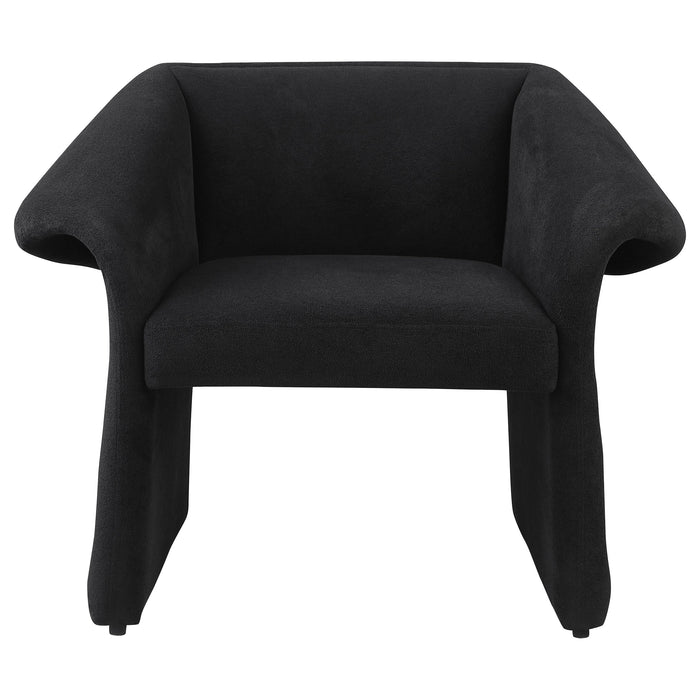 Ramsey Upholstered Sloped Arm Accent Chair Black