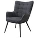 Coaster Isla Upholstered Flared Arms Accent Chair with Grid Tufted Default Title