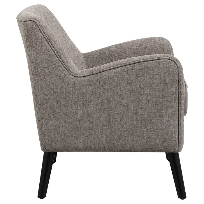 Darlene Upholstered Tight Back Accent Chair Charcoal