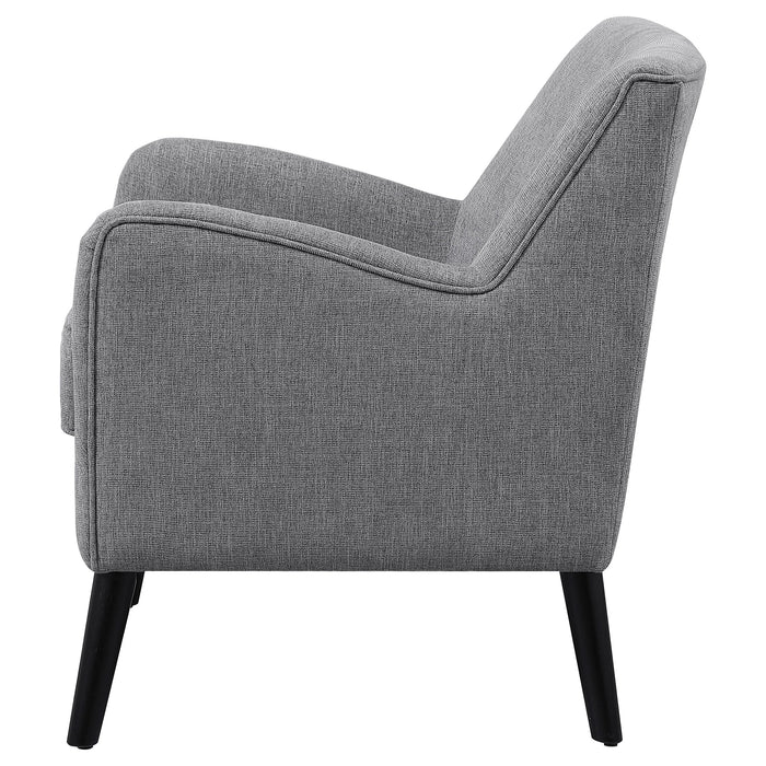 Darlene Upholstered Tight Back Accent Chair Charcoal