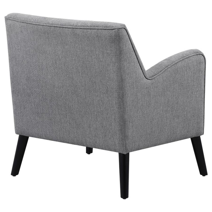 Charlie Upholstered English Arm Accent Chair Charcoal Grey