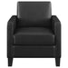 Coaster Julio Upholstered Accent Chair with Track Arms Black Default Title