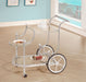 Coaster Sarandon 3-tier Serving Cart Chrome and Clear Default Title