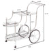 Coaster Sarandon 3-tier Serving Cart Chrome and Clear Default Title