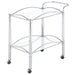 Coaster Shadix 2-tier Serving Cart with Glass Top Chrome and Clear Default Title