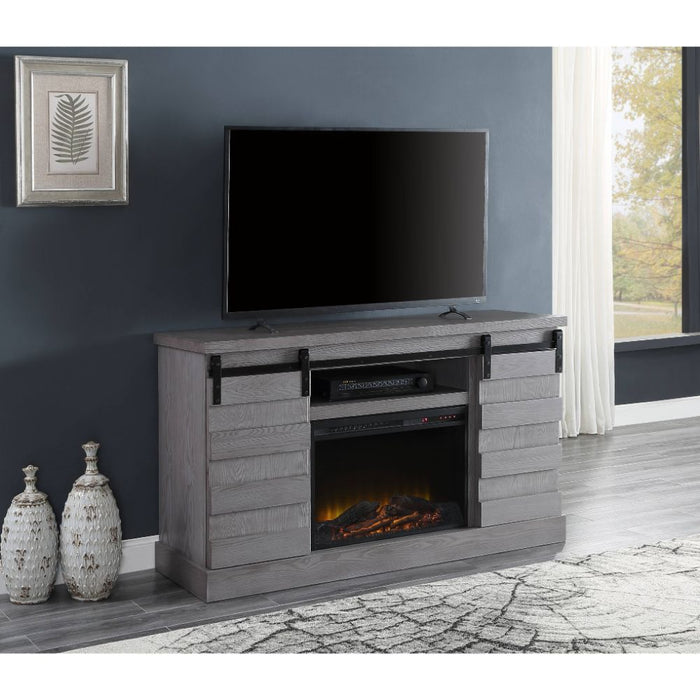 Amrita 59"L Rectangular TV Stand with Fireplace