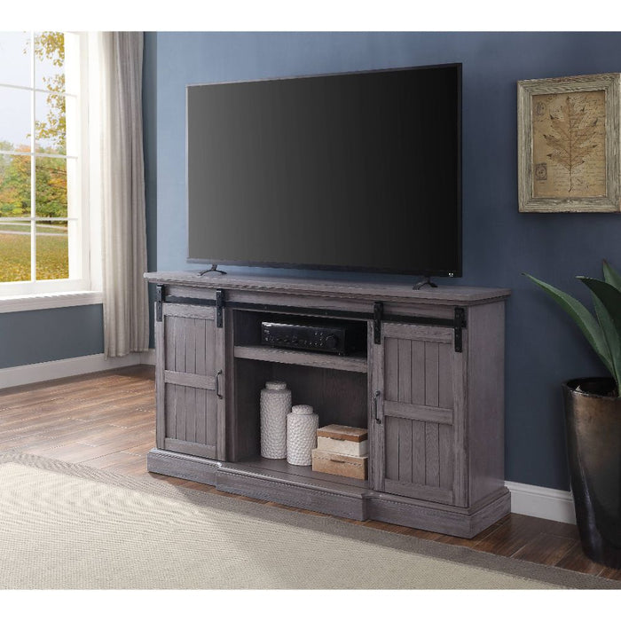 Admon 63"L Rectangular TV Stand with Fireplace