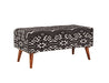 Coaster Austin Upholstered Bench Beige and Black Default Title