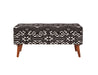 Coaster Austin Upholstered Bench Beige and Black Default Title