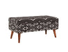 Coaster Austin Upholstered Bench Beige and Black Default Title