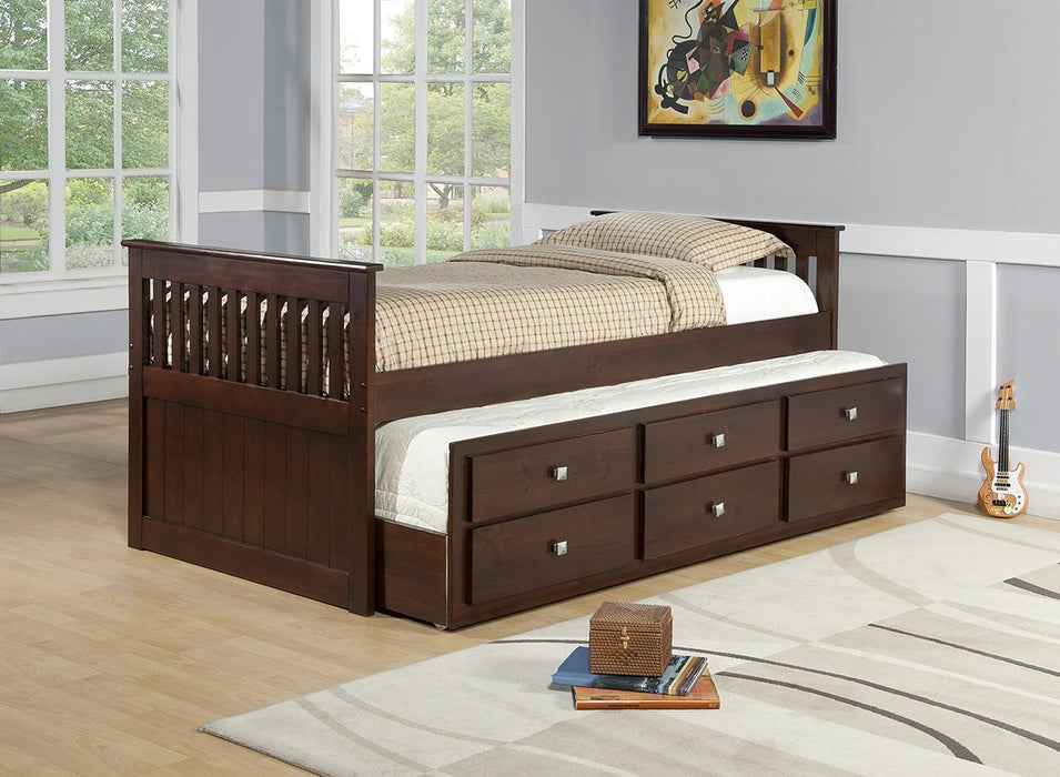 Twin Mission Captains Trundle Bed