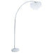 Coaster Shirley Marble Base Floor Lamp Chrome and Crystal Default Title