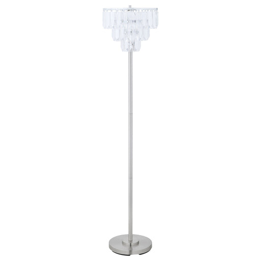 Coaster Anya Metal Base Floor Lamp Chrome and Crystal Default Title