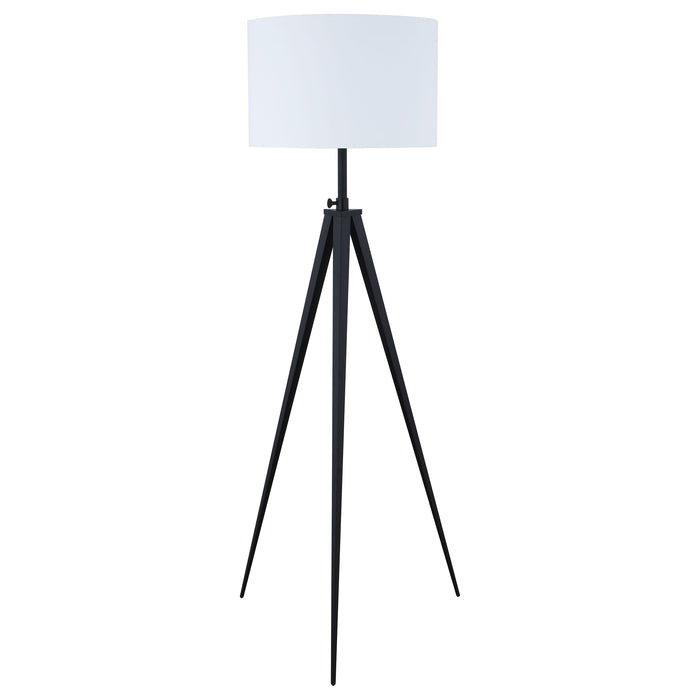 Coaster Harrington Tripod Legs Floor Lamp White and Black Default Title