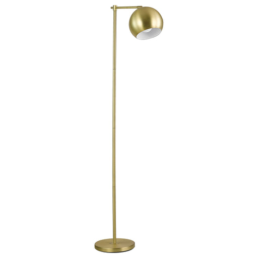 Coaster Linnea 1-light Dome Shade Floor Lamp Brass Default Title