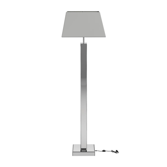 Coaster Carmen Geometric Base Floor Lamp Silver Default Title