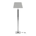 Coaster Carmen Geometric Base Floor Lamp Silver Default Title