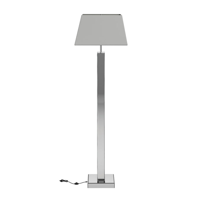 Coaster Carmen Geometric Base Floor Lamp Silver Default Title