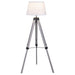 Coaster Dayton Adjustable Empire Shade Tripod Floor Lamp Grey Default Title