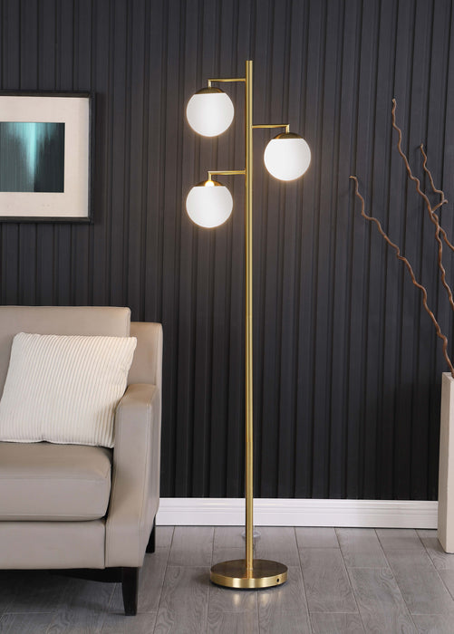 Coaster Sena Trio Tree Floor Lamp Gold Default Title