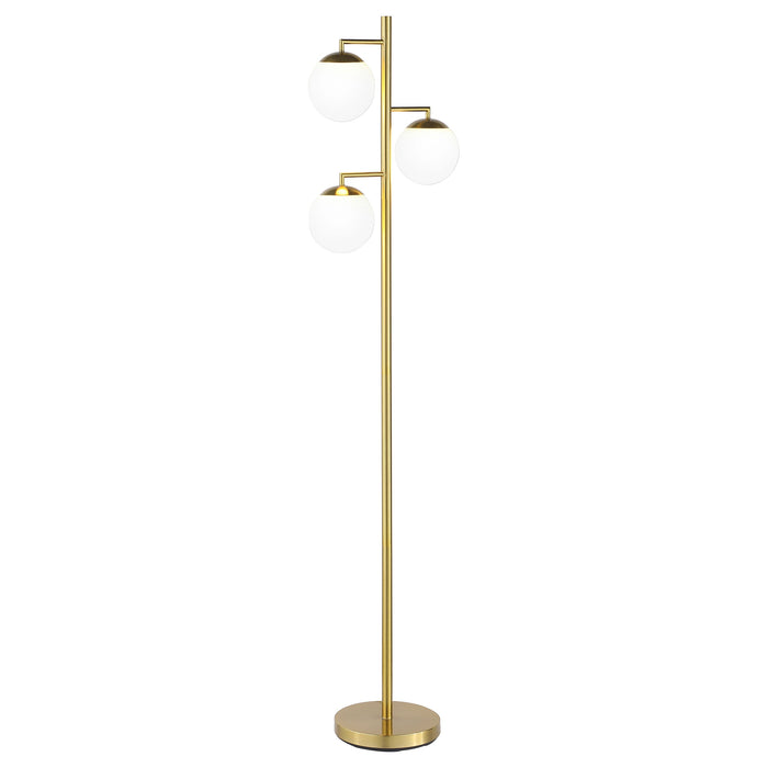 Coaster Sena Trio Tree Floor Lamp Gold Default Title