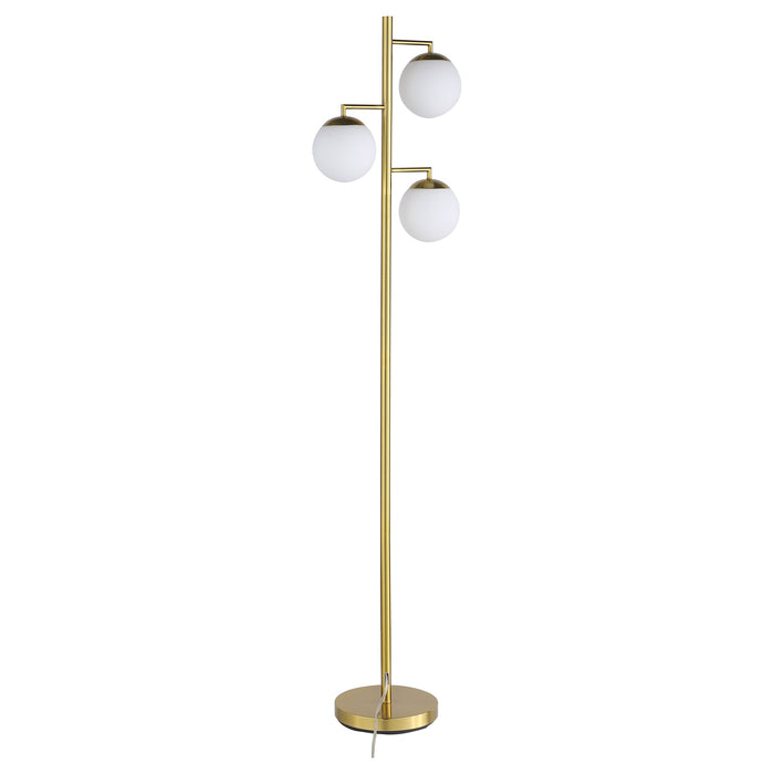 Coaster Sena Trio Tree Floor Lamp Gold Default Title