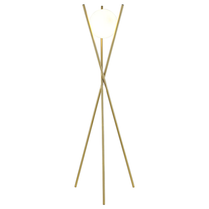 Coaster Yamileth Tripod Floor Lamp Gold Default Title