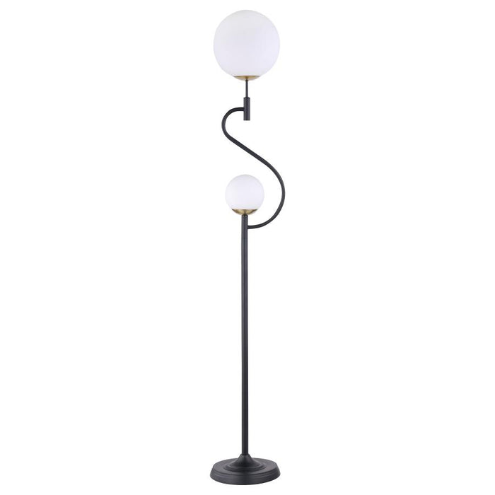 Dacki 69-inch Dual Spherical Bulb Metal Floor Lamp