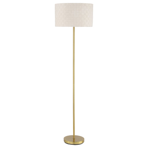 Coaster Ramiro Drum Shade Floor Lamp Gold Default Title