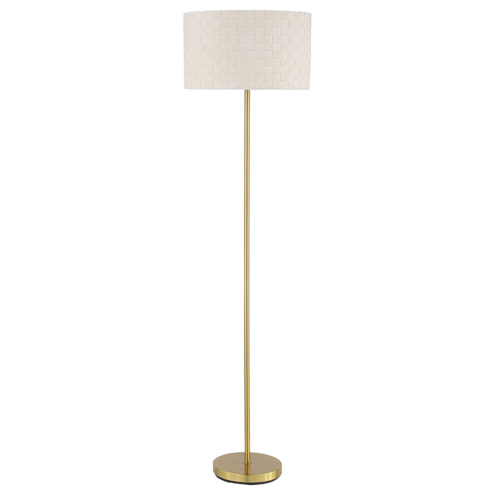 Coaster Ramiro Drum Shade Floor Lamp Gold Default Title