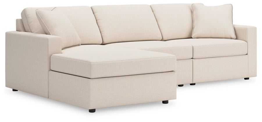 Modmax 3-Piece Modular Performance Fabric Sofa Chaise