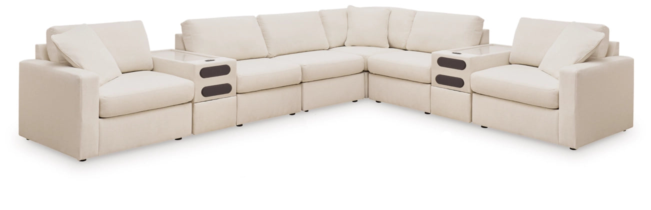 Modmax 8-Piece Modular Performance Fabric Sectional with Audio Consoles