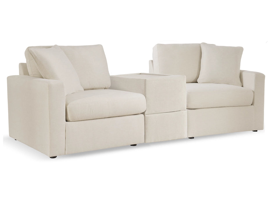 Modmax 3-Piece Modular Performance Fabric Sectional with Storage Console