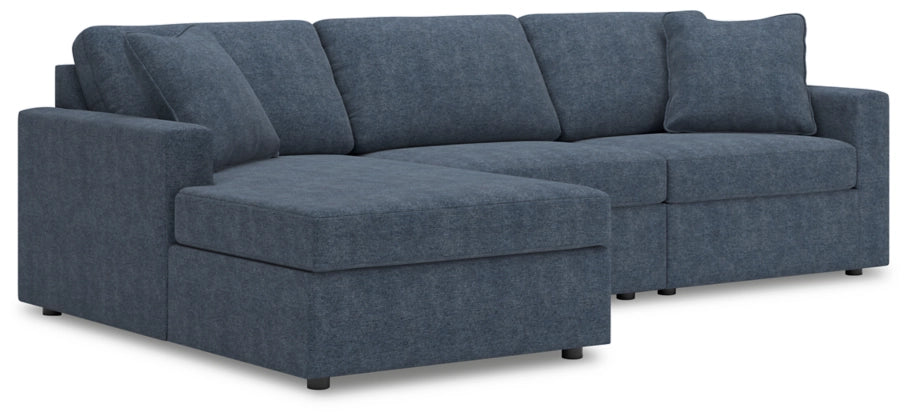 Modmax 3-Piece Modular Performance Fabric Sofa Chaise