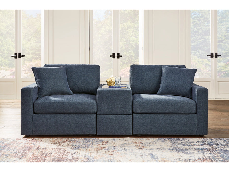 Modmax 3-Piece Modular Performance Fabric Sectional with Storage Console