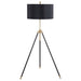 Coaster Zabka Tripod Floor Lamp Black and Gold Default Title