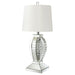 Coaster Klein Table Lamp with Drum Shade White and Mirror Default Title