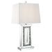 Coaster Ayelet Table Lamp with Square Shade White and Mirror Default Title