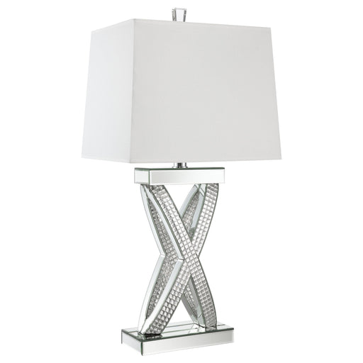 Coaster Dominick Table Lamp with Rectange Shade White and Mirror Default Title