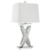 Coaster Dominick Table Lamp with Rectange Shade White and Mirror Default Title