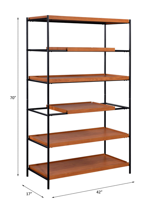 Oaken 70"H x 42"W Etagere Bookshelf