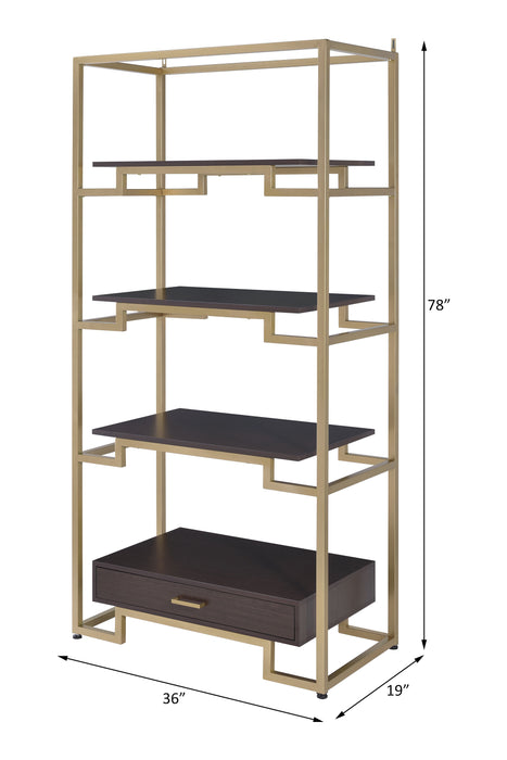 Yumia 3 Shelves 36"L Bookshelf