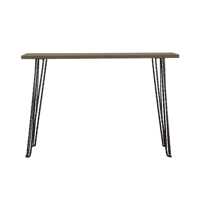 Coaster Neville Rectangular Console Table Concrete and Black Default Title