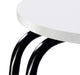 Coaster Hilly 3-tier Round Side Table White and Black Default Title