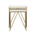 Coaster Bette 2-piece Nesting Table Set White and Gold Default Title