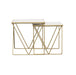 Coaster Bette 2-piece Nesting Table Set White and Gold Default Title